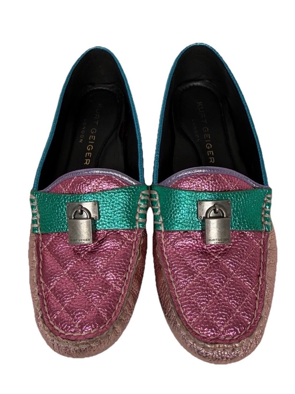 Kurt Geiger Metallic Slip-on Loafers